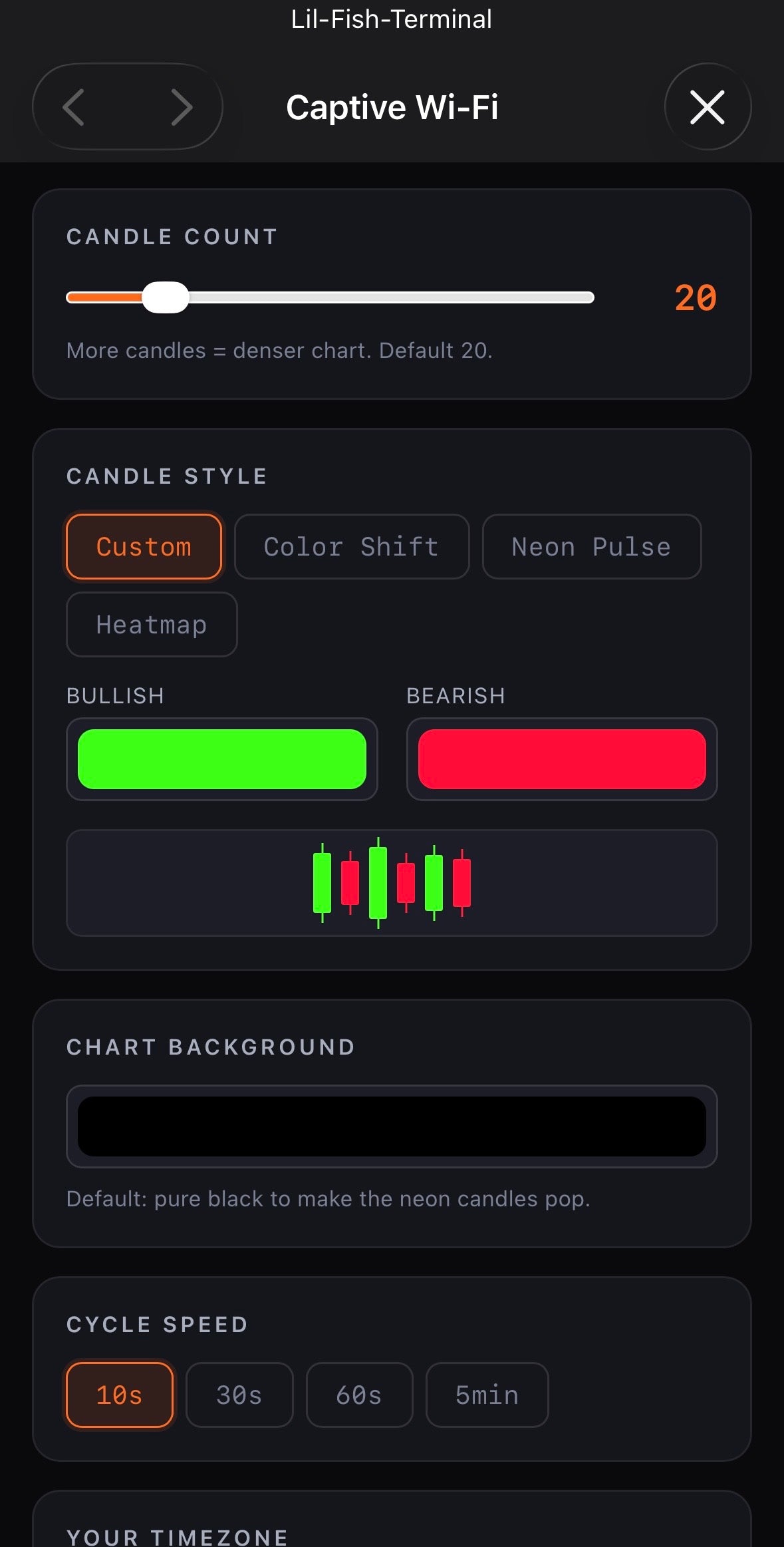 Step 3 — Candle count, style, and color customization